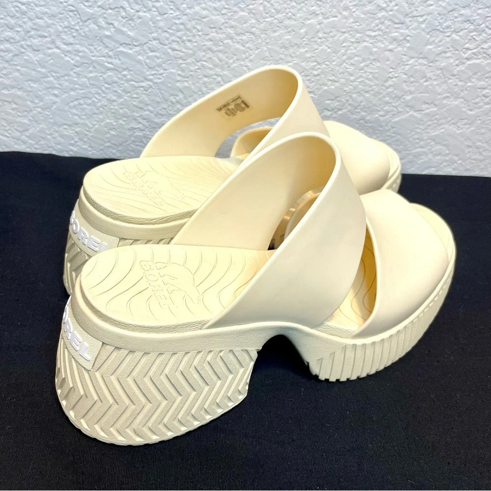 Sorel Sandal Honey White/Sea Salt, Ona Streetworks Slide Heel Women’s Size 9 - Picture 4 of 15